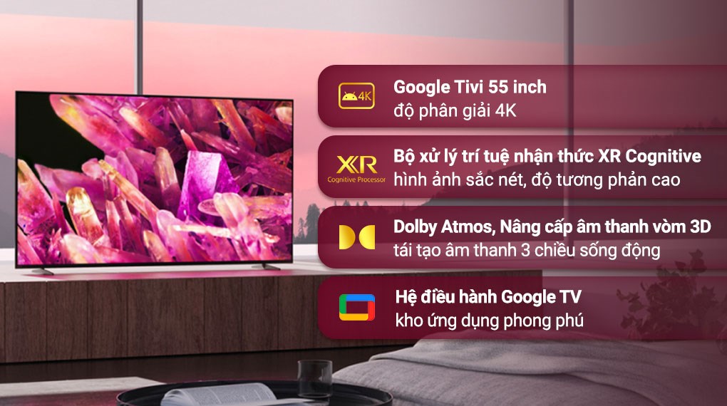 Google Tivi Sony 4K 55 inch KD-55X90K VN3