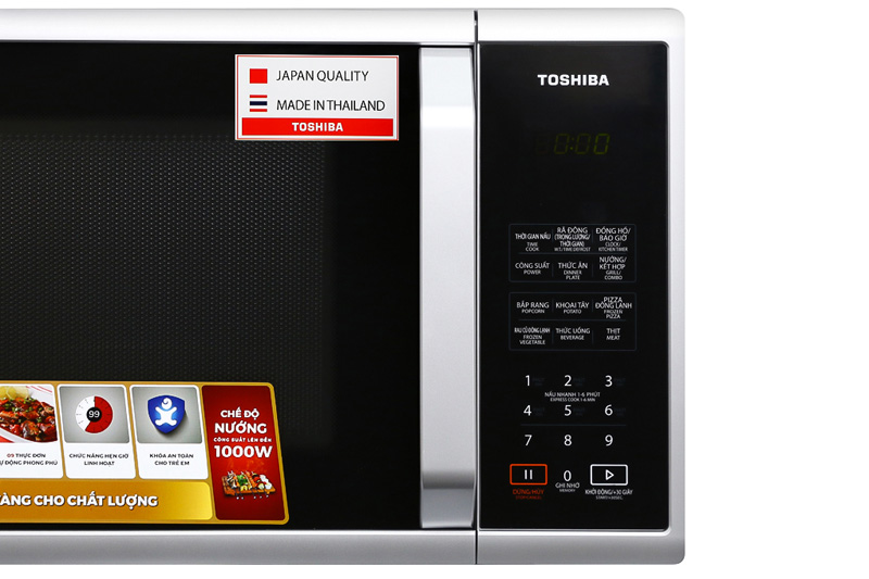 Bảng điều khiển - Lò vi sóng Toshiba ER-SGS23(S1)VN 23 lít