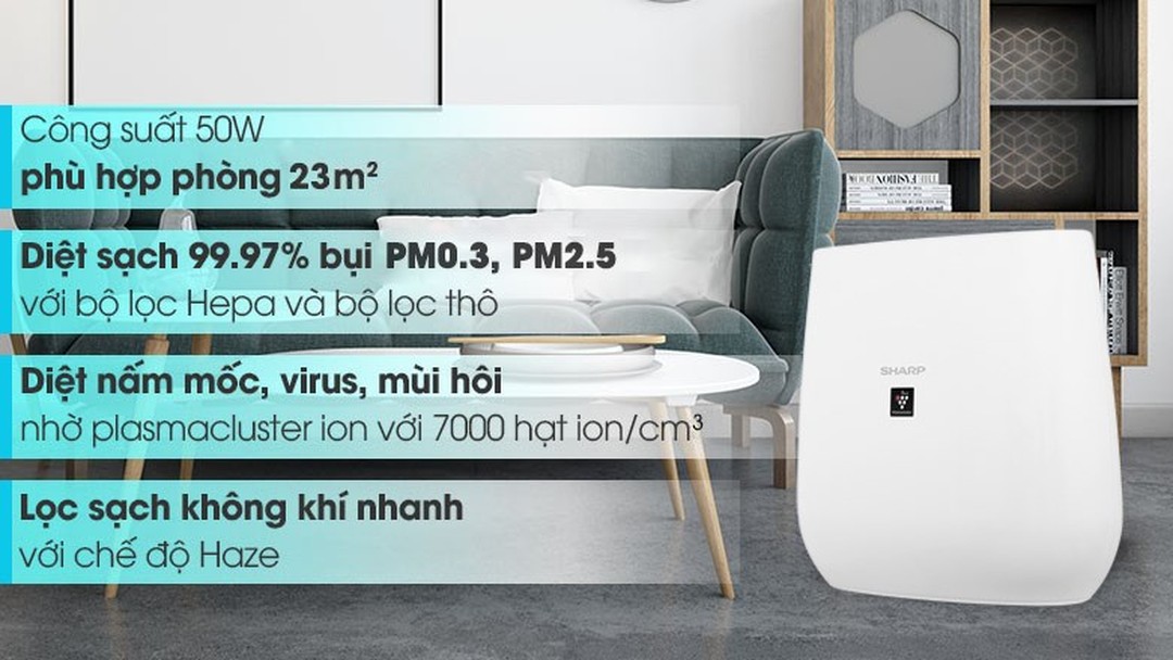 Máy lọc không khí Sharp FP-J30E-A: Đánh giá chi tiết & 3 điểm WOW