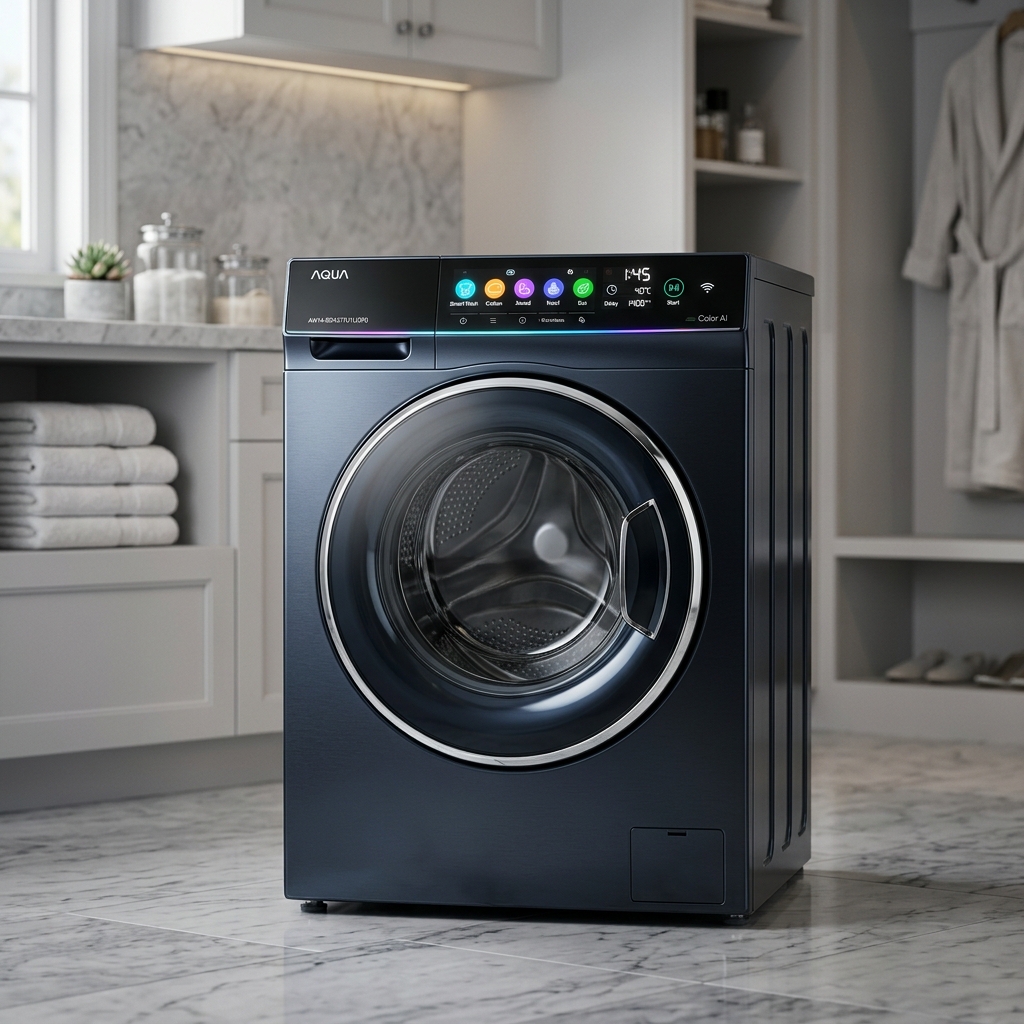 Aqua AW14-BD4377U1L(GN): Đẳng Cấp Máy Giặt AI 14kg Cho Gia Đình Hiện Đại