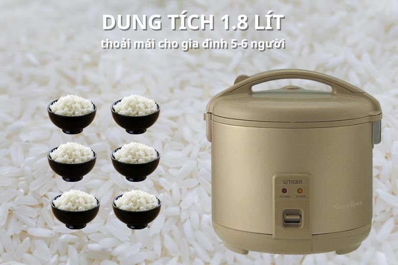 Nồi cơm Tiger JNP-1800/TN (màu nâu)