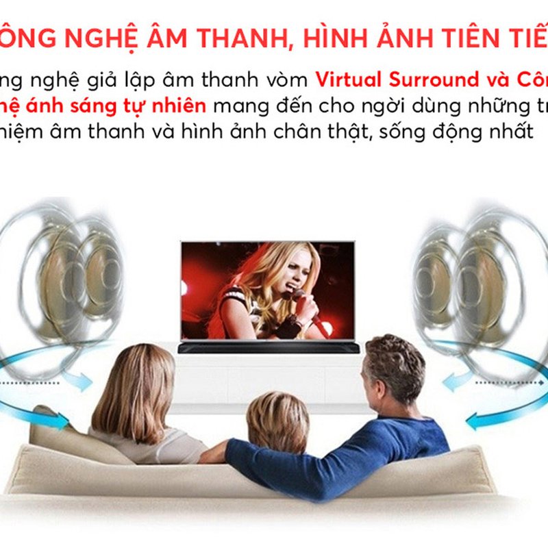 Cơ cấu cổng kết nối phía sau của tivi VTB 40 inch