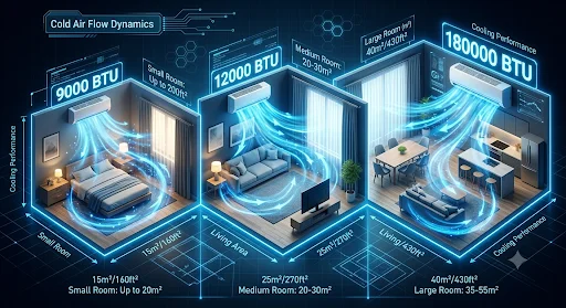Bảng công thức tính công suất điều hòa BTU phù hợp với diện tích phòng thực tế