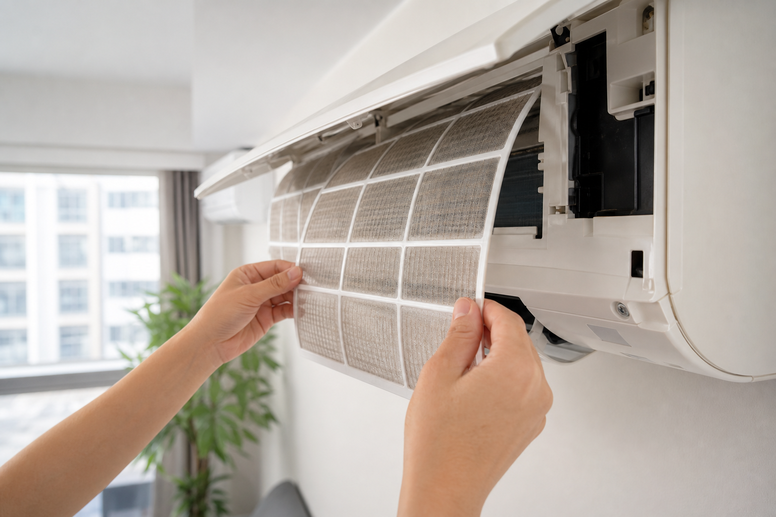 Vệ sinh lưới lọc máy lạnh cần được đối chiếu với không gian và thói quen sử dụng thật