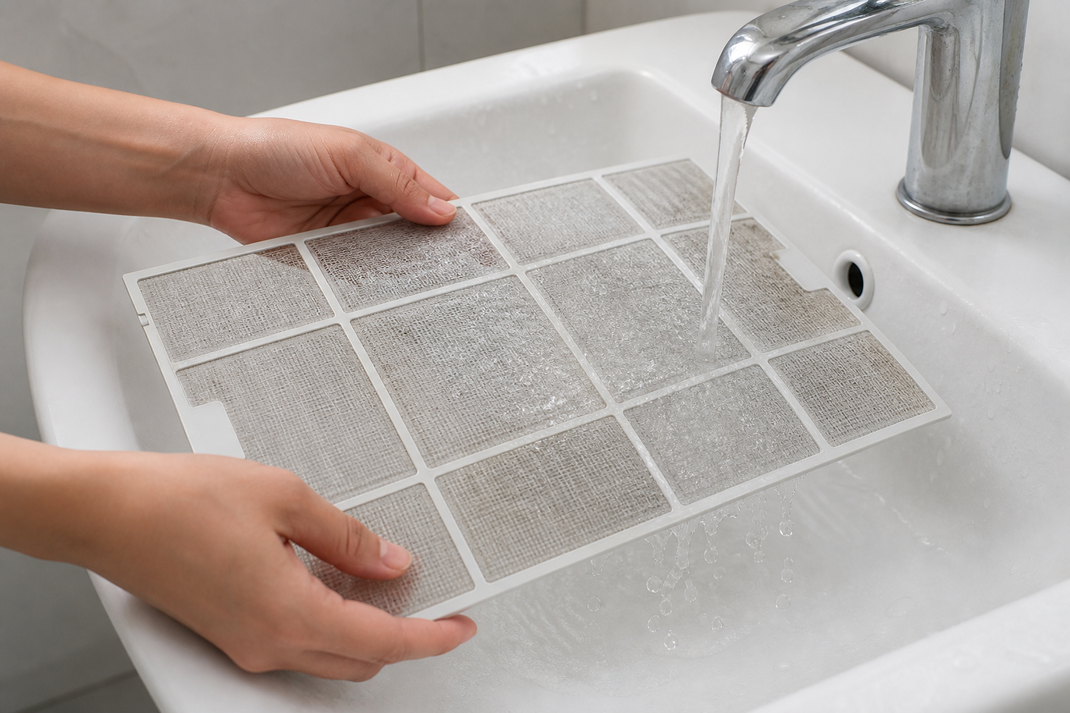 Kiểm tra các điều kiện quanh vệ sinh lưới lọc máy lạnh giúp tránh mua dư hoặc mua thiếu